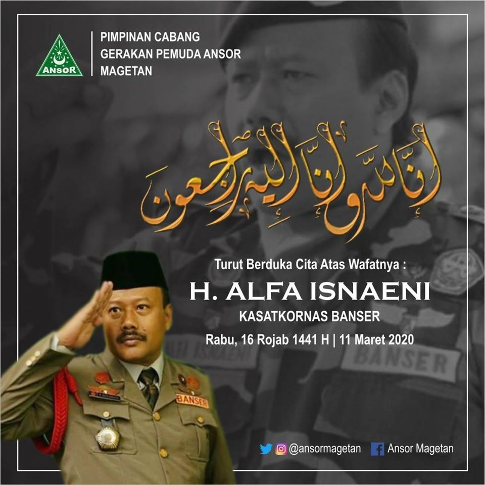 PC GP Ansor Magetan Instruksikan Sholat Ghoib 